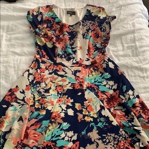 Luxology floral A-line skater dress